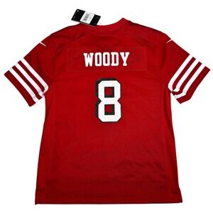 Nike San Francisco 49ers Jersey Kids Medium Red Number‎ 8 NFL Football NWT